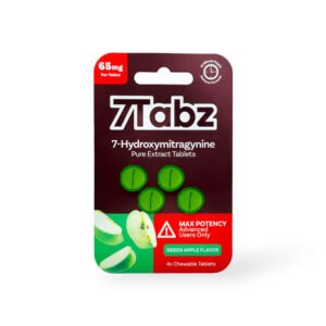 7Tabz 7-Hydroxymitragynine Max Potency Kratom Tablets Green Apple 65mg Per Tablet